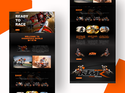 The KTM website re-designed and built. ui design ui designer web design web designer website creator