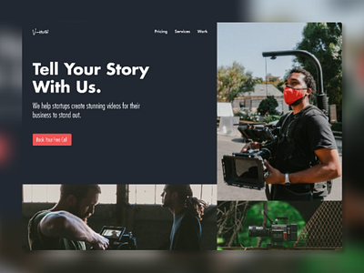 A Video Startup Hero Section animation clean creative landing page minimalistic ui ui design ux ux design visual design web webdesign website wordpress wordpress design wordpress website