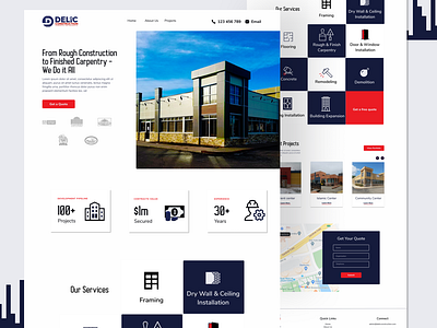 Website Design for Delic Construction