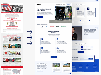 Moving service website redesign