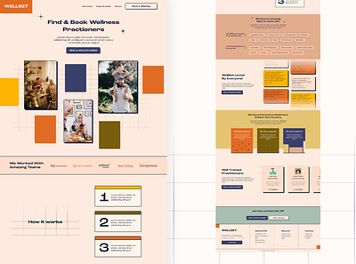 WellSet Style Redesign to Retro landing page ui ui design web wordpress website
