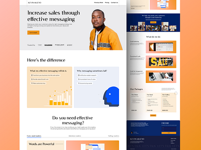 Portfolio redesign of email marketer