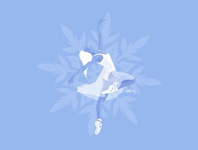 > Snowdance ❄️ adobe illustrator dance digital illustration digitalart illustration illustrator snow vectorart