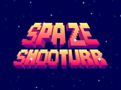 Spaze Shooturr ✨ adobe illustrator branding digitalart illustrator logo logotype mobile game mobilegame pixelart
