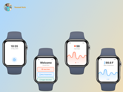 Smart Watch UI 3d adobe xd app design design figma health smart watch helthy illustration mobile app smart watch ui ui ux uidesign ux design visual design