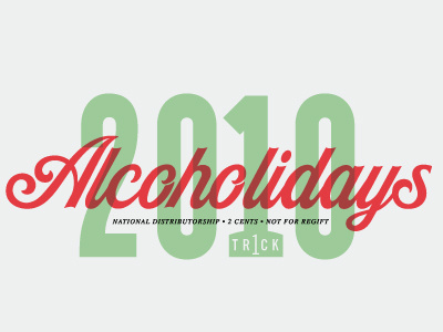 Alcoholidays B logo typography