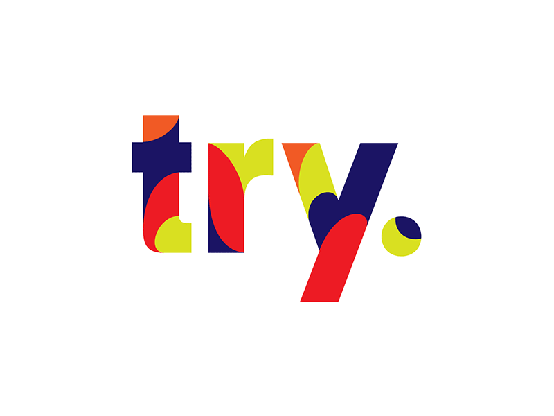 Try color logo try