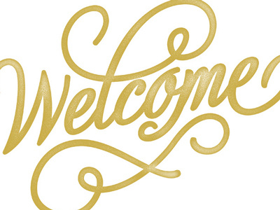 Welcome typography