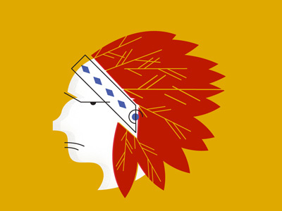 Chief chief feathers illustration