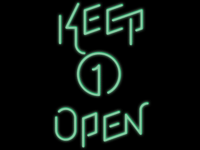 Keep 1 Eye Open [GIF] eye neon one type