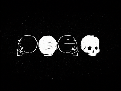 GIF: skulls 2d animated animation cel gif photoshop ps skull