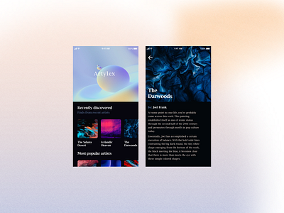 Art Gallery app concept design figma figmadesign ui ux