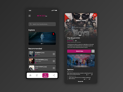 Movies App | mobile UI UX Design app design ui ux