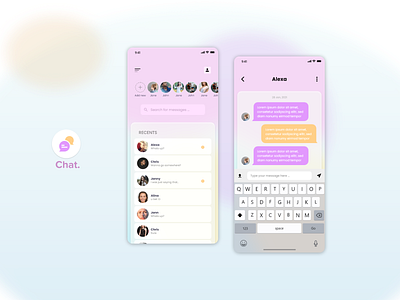 Chat mobile App | UI UX design by Usman Ranjha on Dribbble