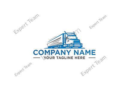 Transport Logistics Trucking Transportation Dispatching Logo