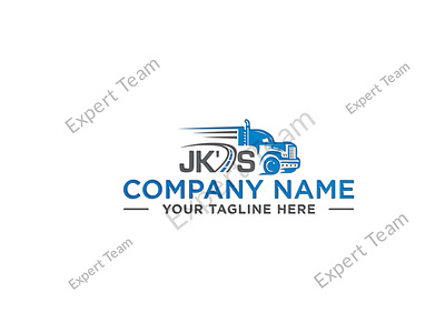 Transport Logistics Trucking Transportation Dispatching Logo