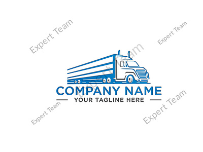 Transport Logistics Trucking Transportation Dispatching Logo