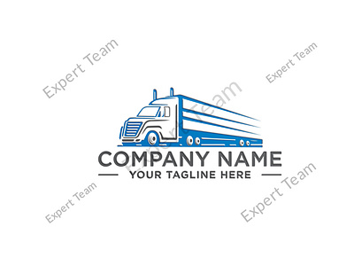 Transport Logistics Trucking Transportation Dispatching Logo