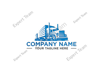 Transport Logistics Trucking Transportation Dispatching Logo