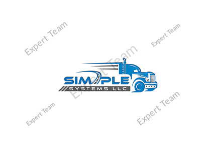 Transport Logistics Trucking Transportation Dispatching Logo