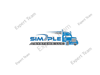 Transport Logistics Trucking Transportation Dispatching Logo