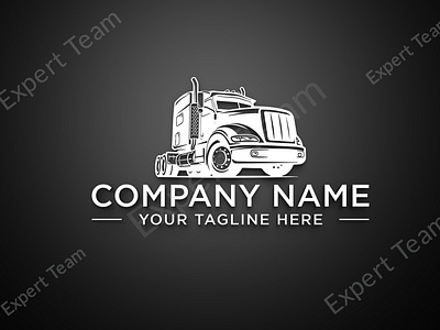 Transport Trucking Transportation Dispatching Logistics Logo