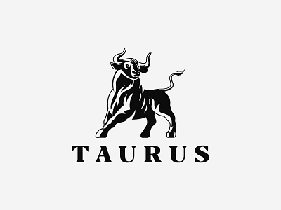 Taurus Bull Logo animal animal logo branding bull bull logo bull logo design cow finance flat logo graphicdesign logo logo designer logodesign logodesigner logotype minimalist logo taurus