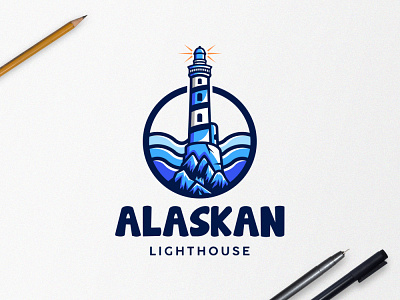 Lighthouse Logo branding design illustration lighthouse lighthouse logo logo logo designer logo maker logoart logodesign logotype minimalist logo sell