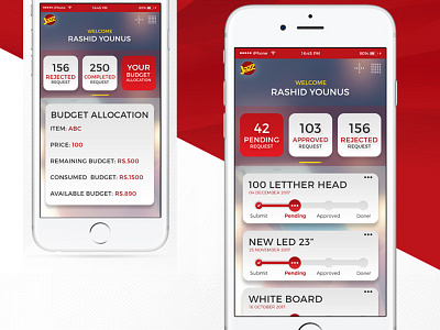 Jazz - Mobilink Internal Mobile Application - UX/UI Design