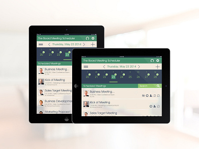 The Board Meeting Scheduler Application - UX/UI Design