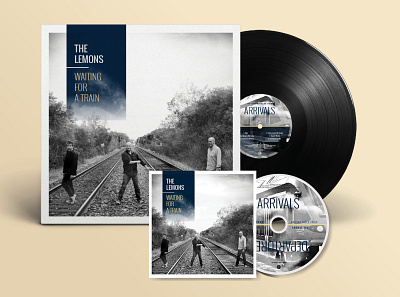 Lemons Waiting for a Train Album Cover Design album art album cover design branding design layout minimal print print design typography