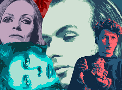 Francis Bacon Brian Eno Fusion 1 adobe fresco design illustration vector