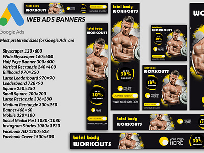 Gym ads banner