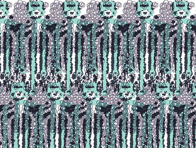 Mr. Cyber Ghost design digital digital art illustration print print design textile textile design textile print vector