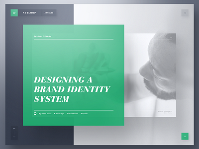 NetLoop — Article Teaser article bootstrap concept creative designer layout magazine teaser template web design webdesign website