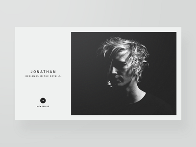 Designer Profiles — Part 1 bootstrap creative designer layout minimal portfolio template typography unsplash web design webdesign website