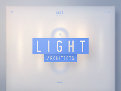 CORB — Light Architects architecture art direction bootstrap layout light typography web design webdesign website