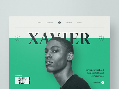 Xavier bootstrap clean layout minimal portfolio profile simple template typography web design webdesign website