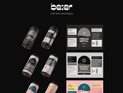 Craft Beer branding design 3d 3d art beer bottle branding can design illustration
