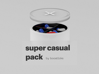 Boosticks box version 2.0 / 3d render