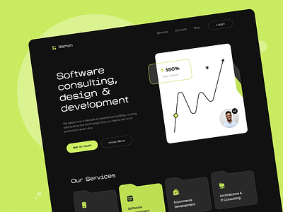 Software consulting, design & development | Home Page design architecture code company consulting design design development ecommerce figma home it landing main team ui ux