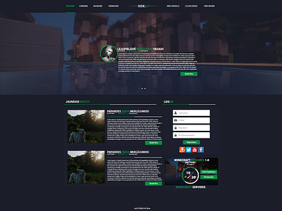 Simple Gaming Community Website Design gaming gaming website photoshop web design webdesign website website concept website design