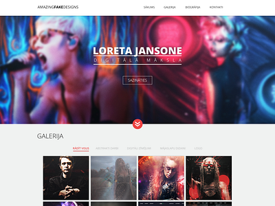 Simple Portfolio Website Design (3 gallery types)