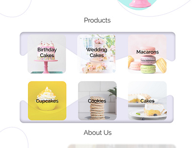 Whisk Wishes chef figma food pastry products ui