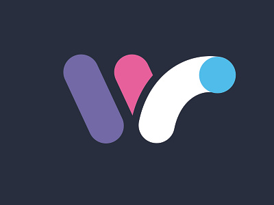 WR logo icon logo logo design branding