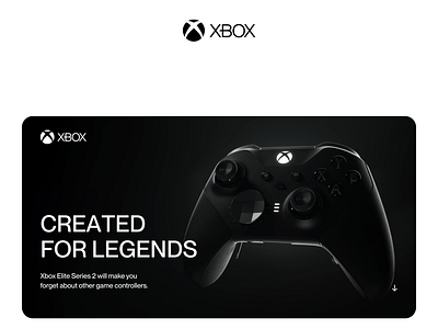 Xbox Elite Controller — Landing Page