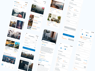 Booking app ui design