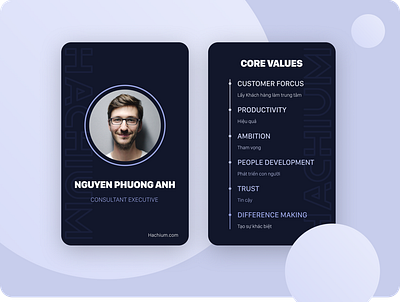 employee identification card card card design