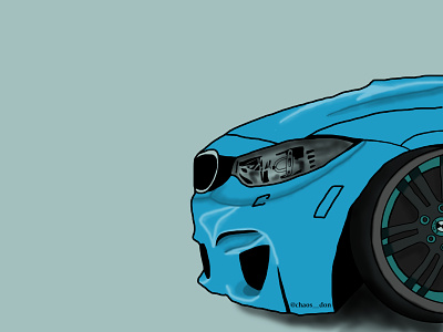 Digital drawing - BMW M4