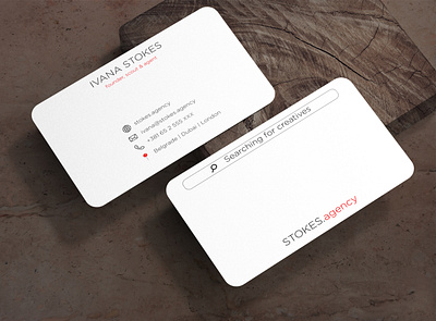 Designed business card business card design elegant graphic design illustrator landscape simple